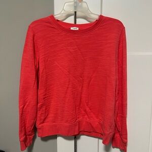 J. Crew Coral Red Sweatshirt
